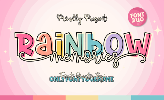 Rainbow Memories Font